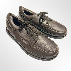 Propét Men's Brown Leather Comfort Casual Walking Shoes